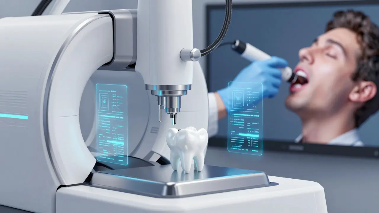 Výroba zirkonové korunky pomocí CAD/CAM technologie