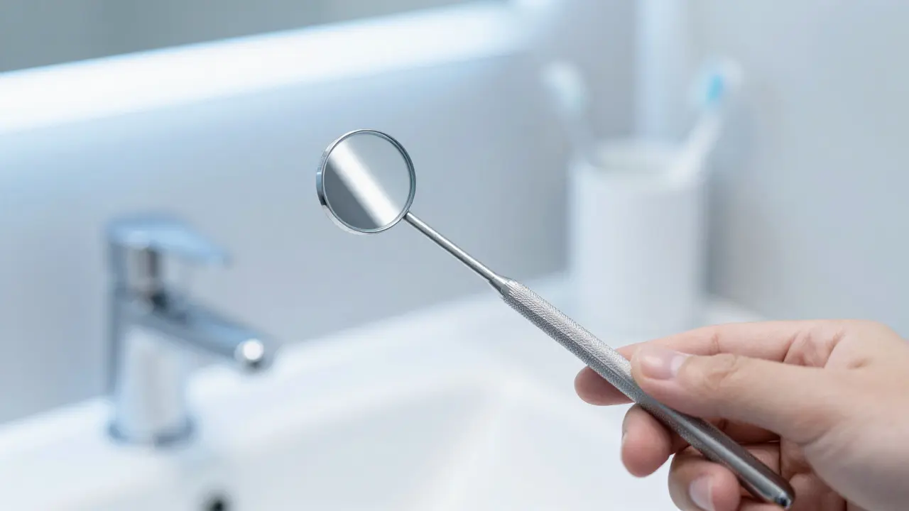 Dentální zrcátko: Jak si prohlédnout zuby doma a předcházet zubním problémům