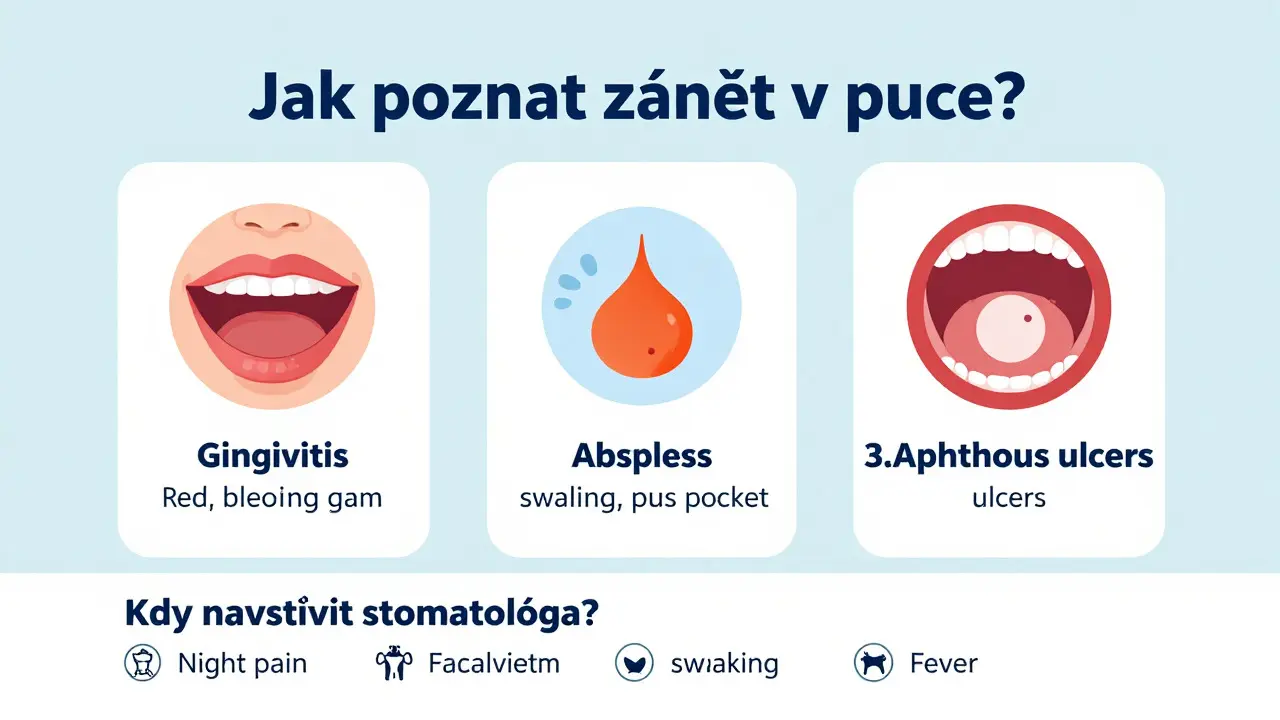 Jak poznat zánět v puse? Příznaky, příčiny a kdy navštívit stomatologa