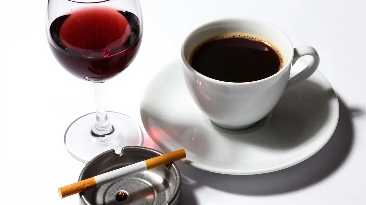 Červené víno, káva a cigarety jako příčiny žloutnutí zubů